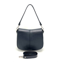 GENUINE LEATHER SHOULDER BAG. MADE IN ITALY