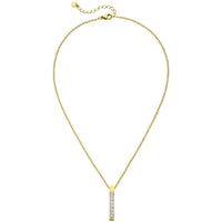 COLAR BARRA  DE ZIRCÃO - banhado a ouro 18k - Fabricado em Alemanha