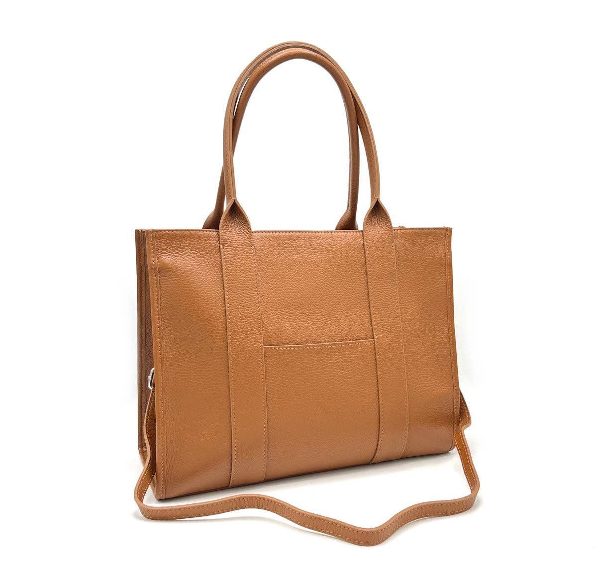 Sac cabas REGINA en cuir véritable. Fabriqué en Italie