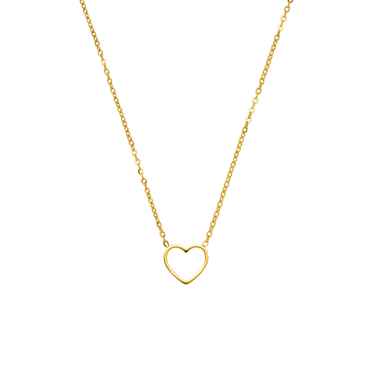 COLAR DELICADO CORAÇÃO  Banhado a ouro 18K - Fabricado em Alemanha
